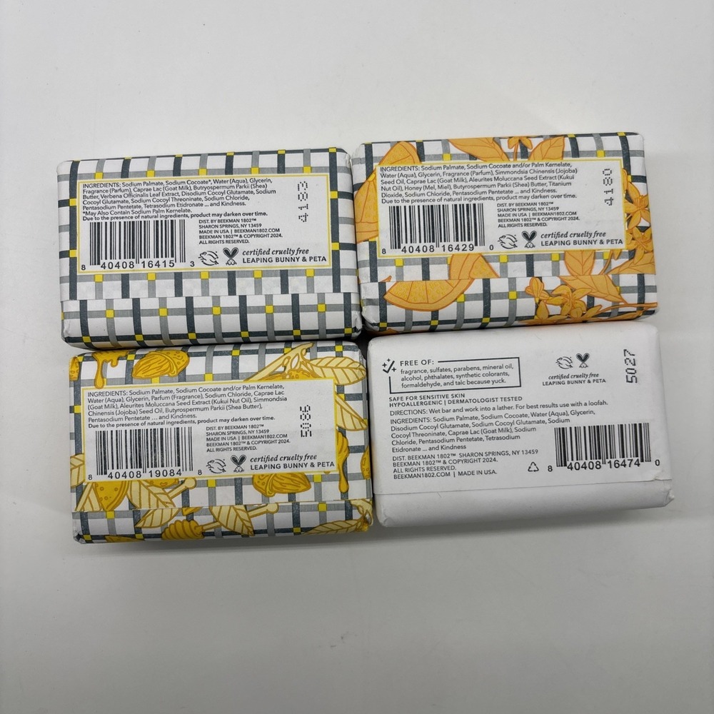 Beekman 1802 Goat Milk Soap‎ Bars 3.5 oz Made USA Lot of 4 - Picture 2 of 5